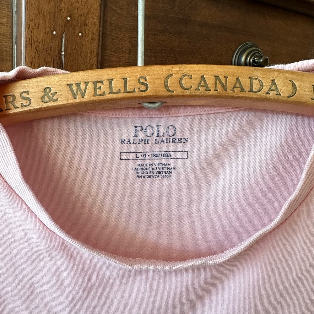 Polo Ralph Lauren Light Pink Crewneck Tee - Picture 4 of 8